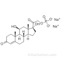 Pregn-4-ène-3,20-dione, 11,17-dihydroxy-21- (phosphonooxy) -, sel de sodium (1: 2), (57186212,11b) CAS 6000-74-4